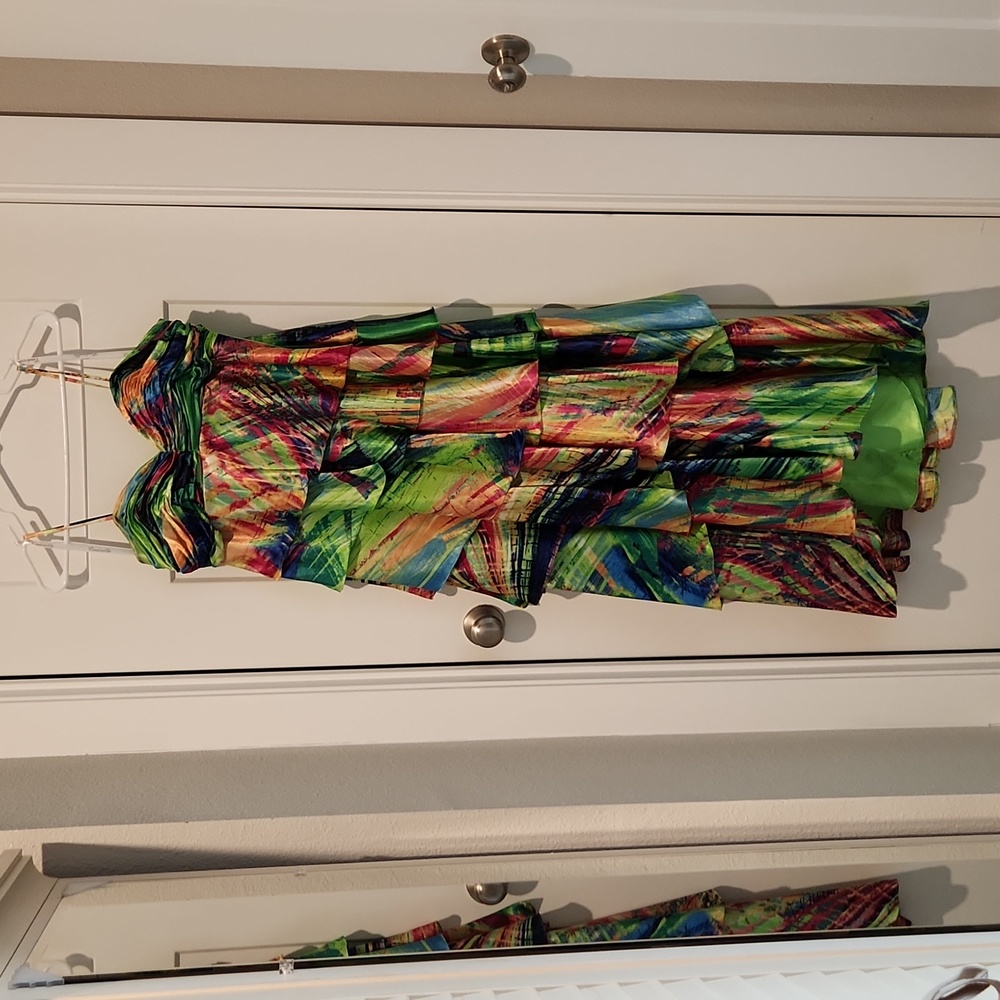 Cinderella long dress size 6 multicolor